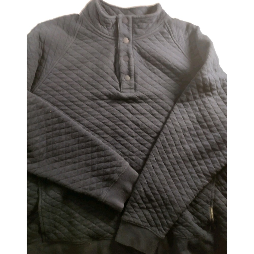 Eddie Bauer Blue Diamond‎ Quilted High Collar Men's XL Athleisure Sweatshirt